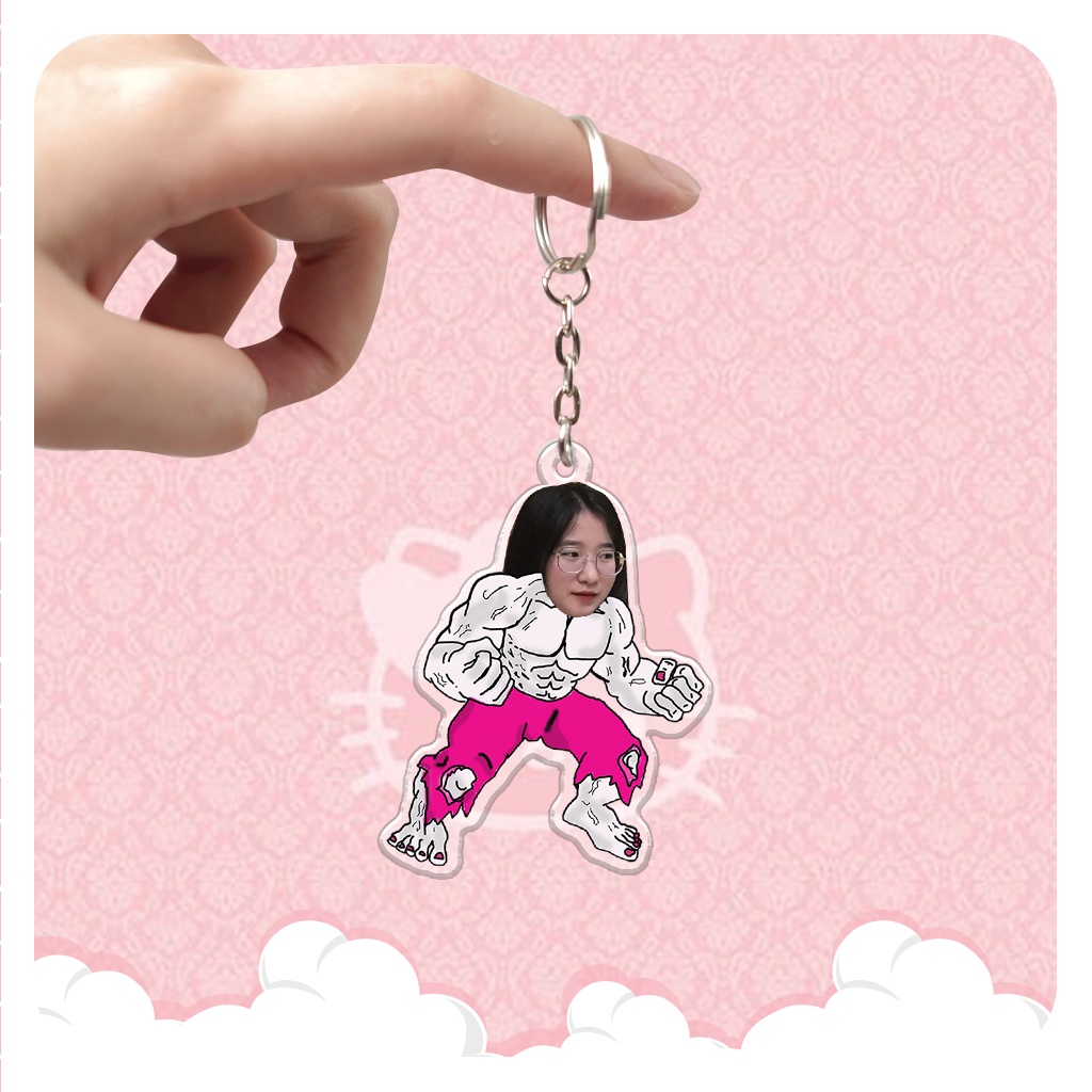 Móc khóa dễ thương chị em chiến chibi theo yêu cầu
