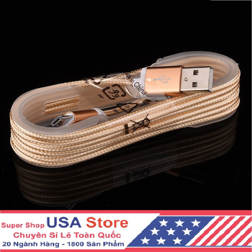 Dây Cáp Sạc Nhanh Điện Thoại Android 2A - 1.5 Mét Hàng Tốt (Shop Một Giá 9.9k)