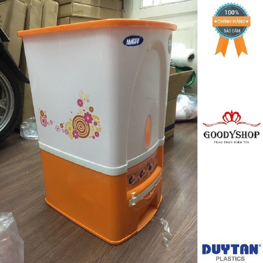 (Tiện Dụng) Thùng gạo thông minh Matsu Duy Tân  25kg bảo quản hương vị thơm ngon của gạo GOODYSHOP