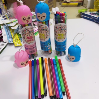 Dạ tô màu ống 12 màu siêu cute