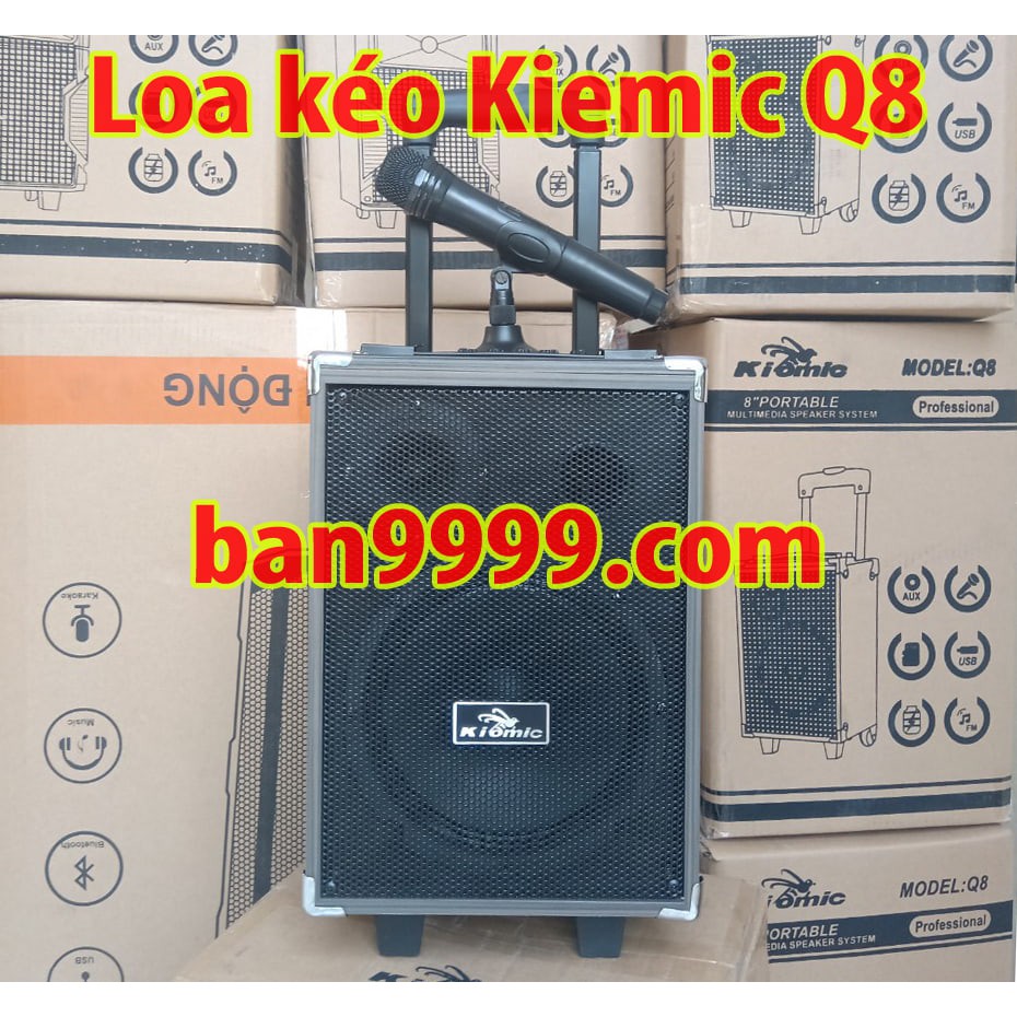 Loa Bluetooth Kiomic Q8, loa Karaoke di động