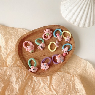 Set 10 Dây Cột Tóc Co Giãn Dễ Thương Cho Bé Gái