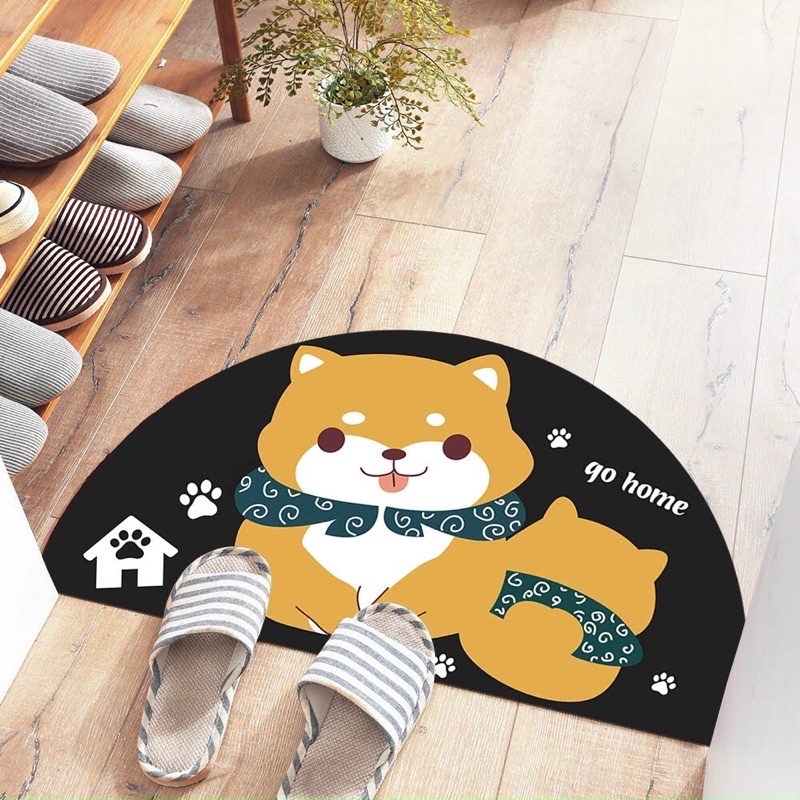 Thảm Lau Chân Chống Trơn 3D Siêu Cute 40x60