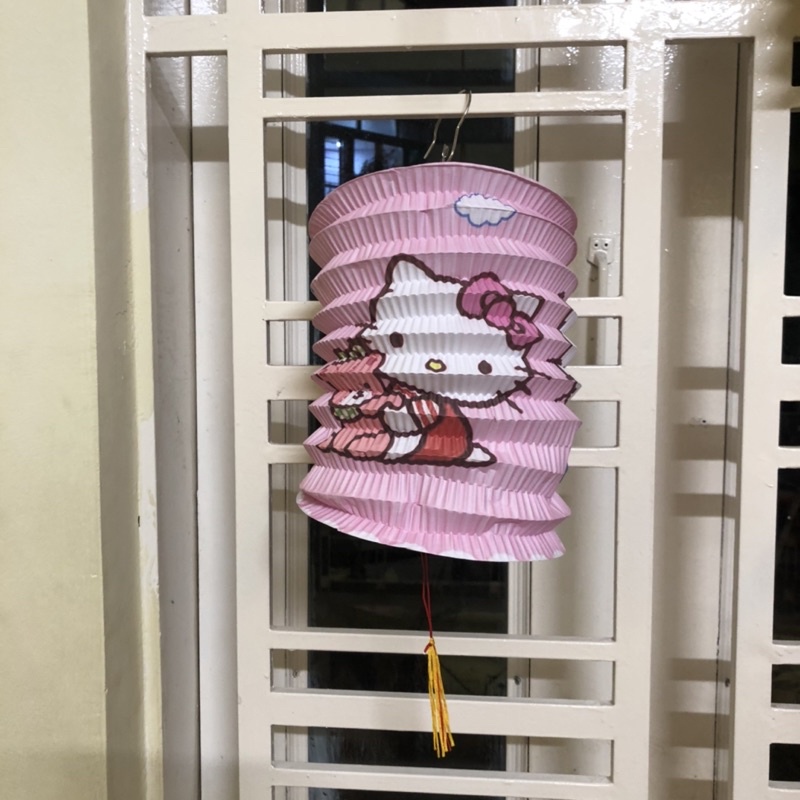 Lồng đèn trung thu hình trụ giấy cho bé, hàng nhập Quảng Châu