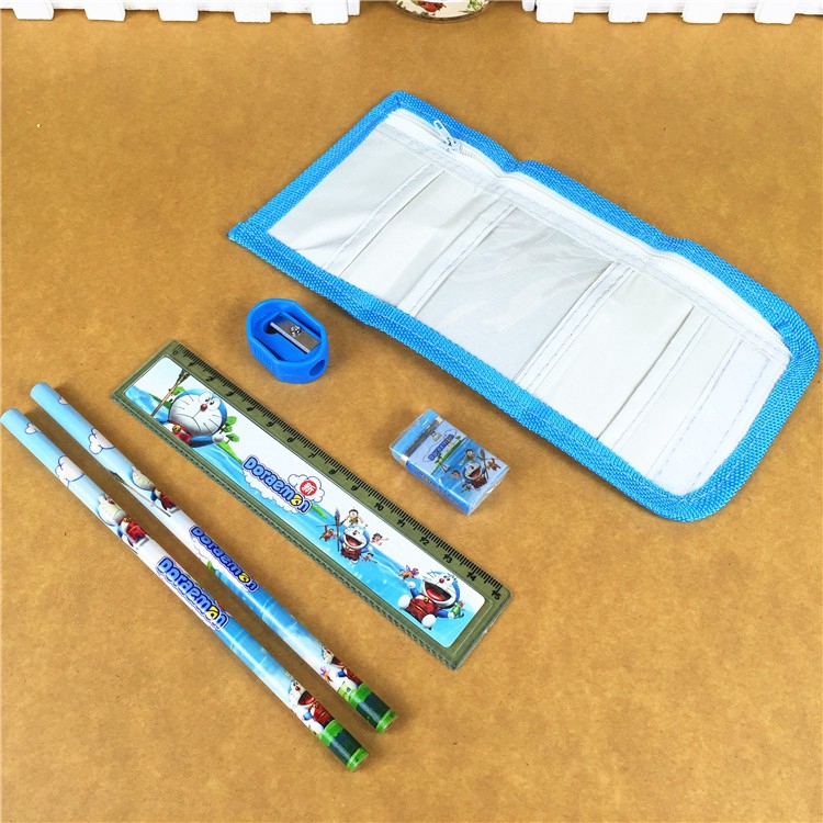 Bộ Bút Chì 6 Trong 1 Hình Người Nhện Hoạt Hình Dành Cho Bé