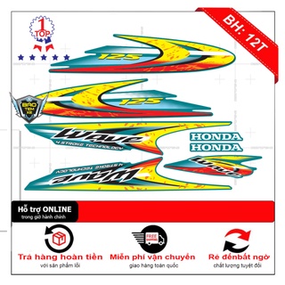 Tem rời dán xe wave i 125 thái - bi decal