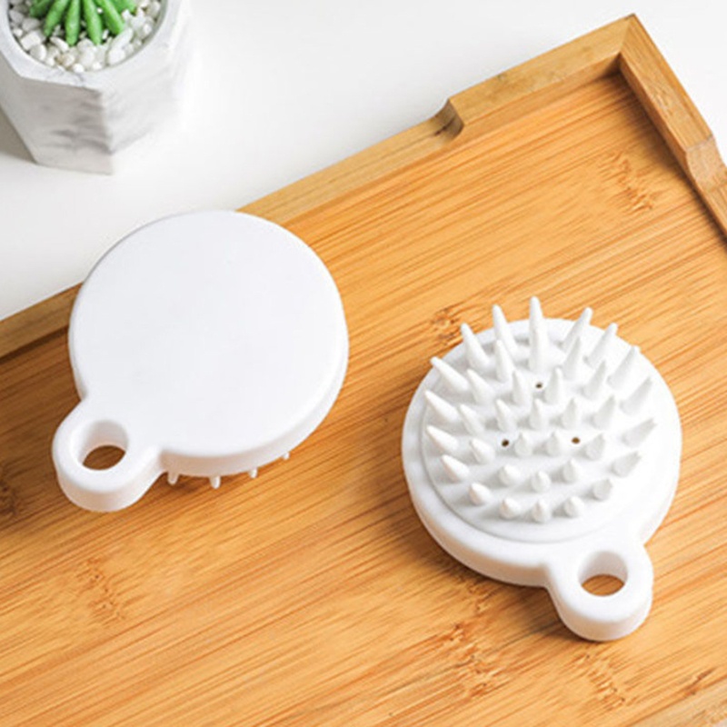 [Hàng mới về] Lược silicon mát xa da đầu khi tắm tiện dụng