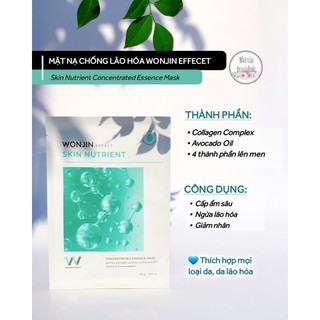 Mặt nạ giấy chăm sóc da Wonjin Effect