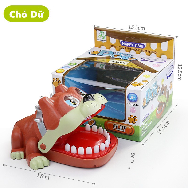 Đồ chơi Lắt Léo CÁ SẤU BULLDOG Cắn Ngón Tay Không Đau Dành Cho Trẻ em Người lớn Đồ Chơi Giải Trí Thú Vị