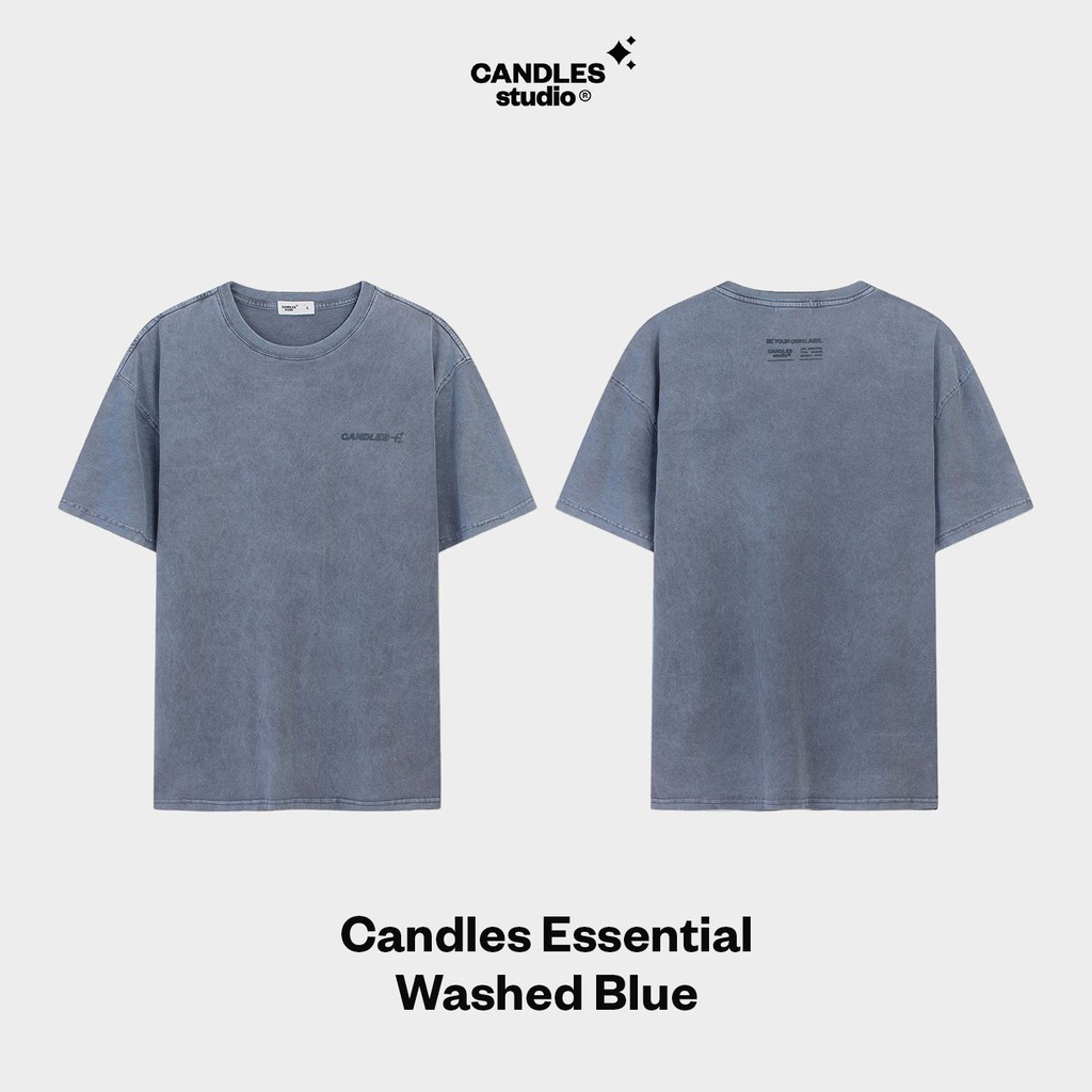 Áo phông unisex loang màu Essential Candles Studio | BigBuy360 - bigbuy360.vn