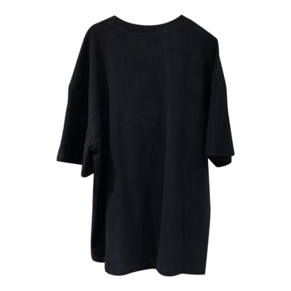 Áo Thun Nữ Ngắn Tay Dáng Dài In Họa Tiết