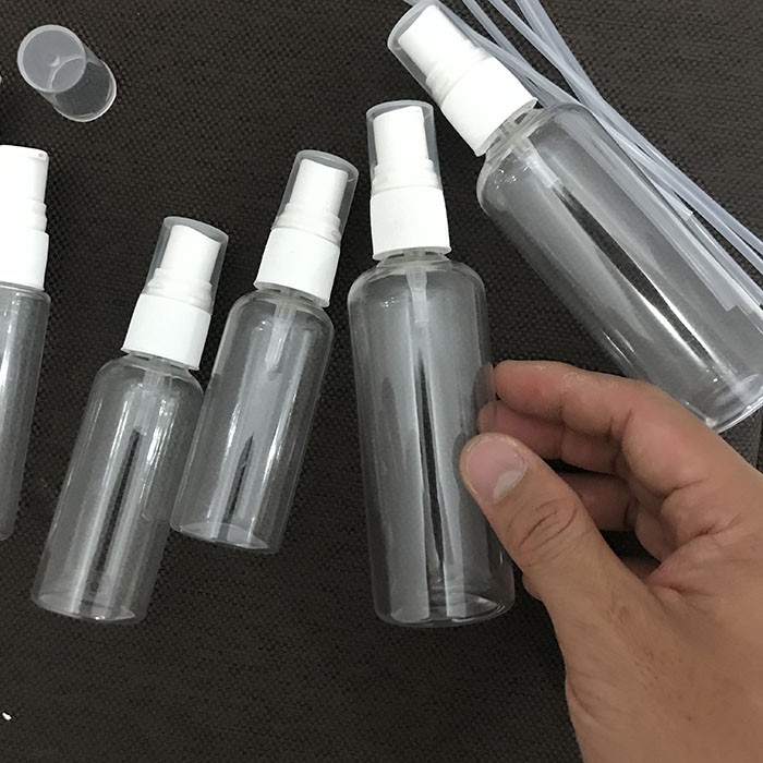 50 CÁI CHAI XỊT PHUN SƯƠNG / XỊT NHỎ GIỌT 50ML /100ML - CHAI NHỰA TRONG SUỐT ĐẦU XỊT PHUN SƯƠNG - CHAI CHIẾT NƯỚC HOA T