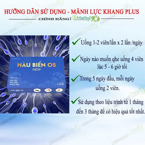 Hàu Biển OB New - Tinh Chất Hàu, Hải Sâm, Nhân Sâm, Cải Thiện, Tăng Khả Năng Sinh Lý Nam ( Hộp 20 Viên )