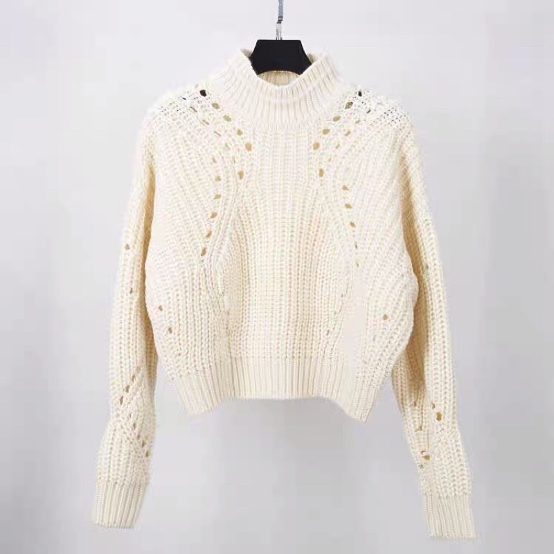 Áo len nữ cao cổ croptop xuất dư ,áo len nữ dáng ngắn | BigBuy360 - bigbuy360.vn