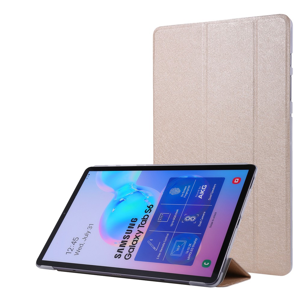 Ốp lưng da giả PU cho Samsung Galaxy Tab S6 10.5" T860/T865 kiểu gập ba