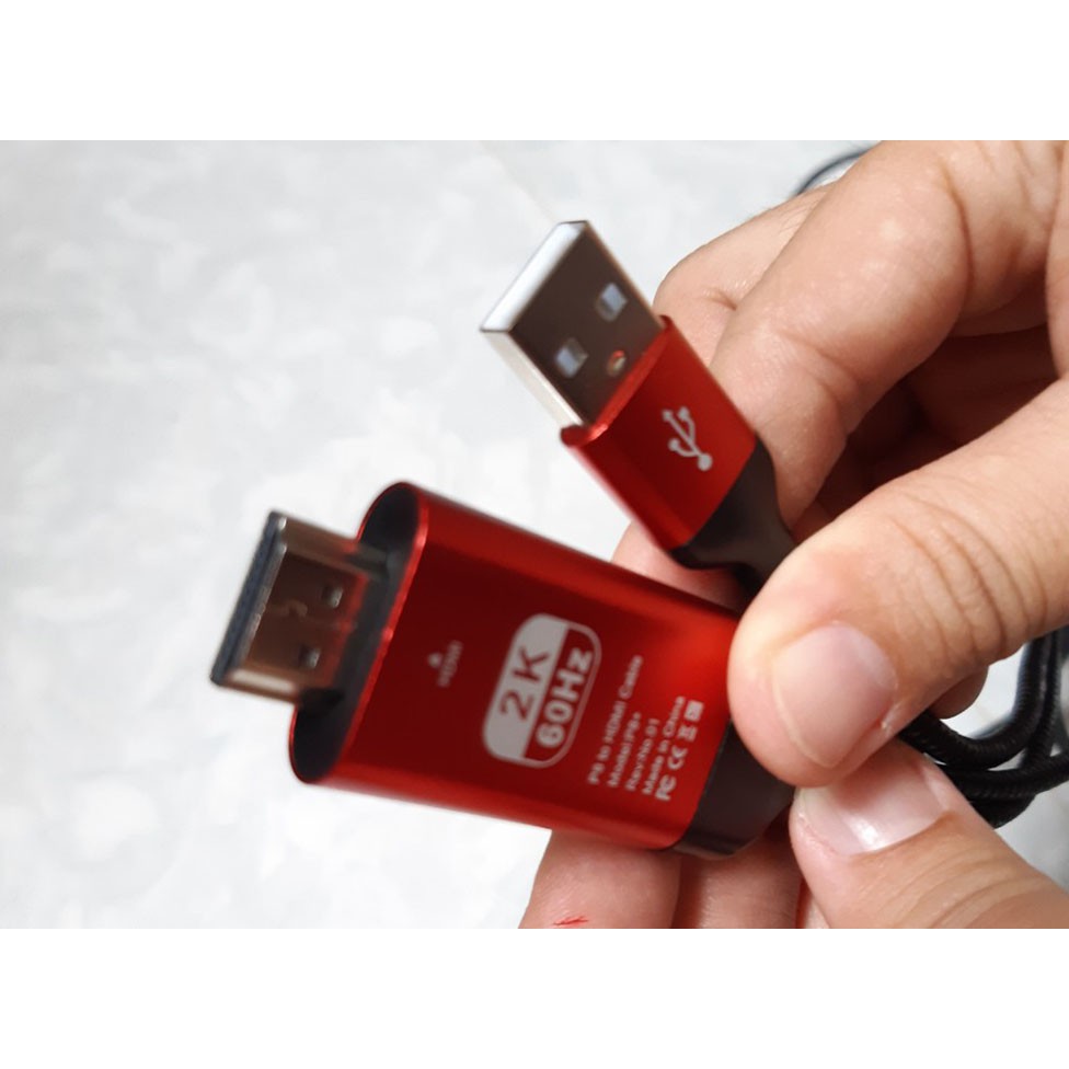 Cáp MHL 3 trong 1 ra HDMI cho iPhone/ iPad/ Samsung/ LG/ Huawei - cáp dài 1m8