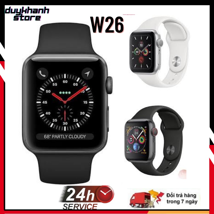 💥 Hồ Thông Minh Watch6 💥(W26 ) Seri 6 Màn Hình Tràn Viền 1.75inch chống nước IP68 Thay Được Dây Kết Nối Bluetooth bao