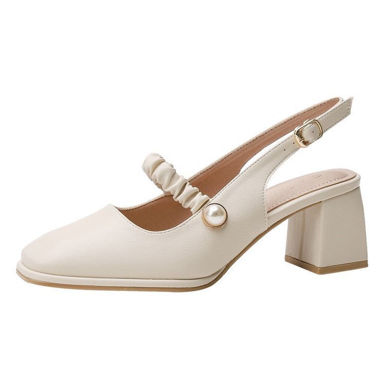 Giày Cao Gót Mũi Vuông Thiết Kế Mới Thời Trang Mùa Xuân Hè Dành Cho Nữ 2022