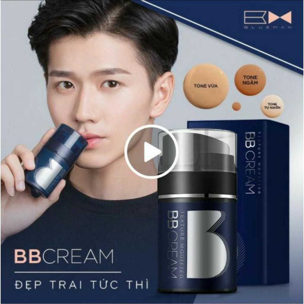 BBCream Kem che khuyết điểm cho nam Light Makeup