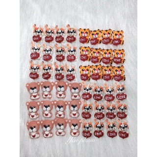 Set 2 Thú bột nail siêu xinh vừa móng trang trí móng tay