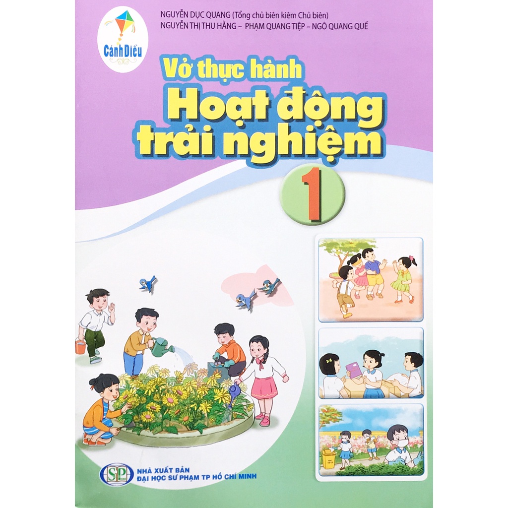 Sách Vở thực hành hoạt động trải nghiệm 1 (CD) và 3 tập nhãn vở cấp 1 72 cái