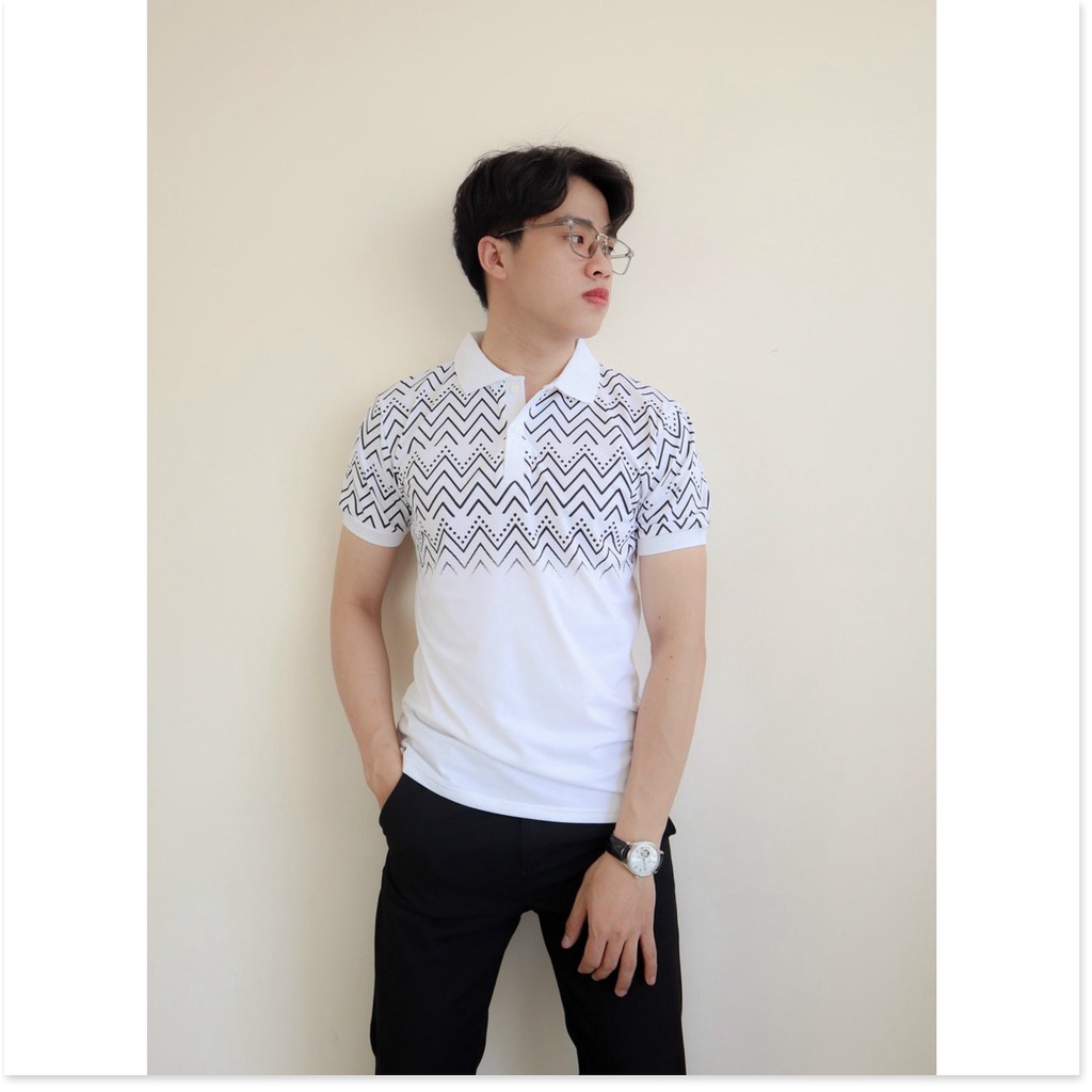 Áo thun cổ trụ ngắn tay phong cách lịch lãm KHANH AN