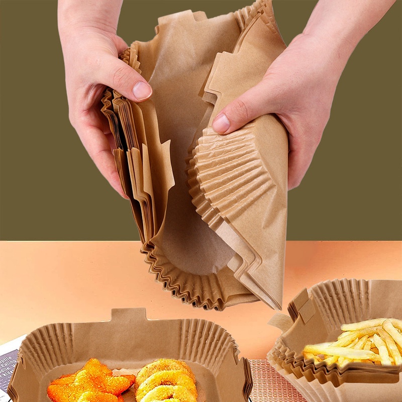 Set 50/100 Tấm Lót Nướng Bánh Chống Thấm Dầu Chống Dính Sử Dụng Một Lần