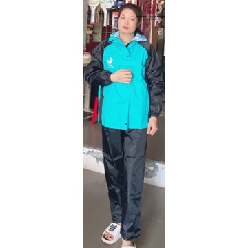 Ảnh thật, bộ quần áo đi mưa hai lớp siêu nhẹ