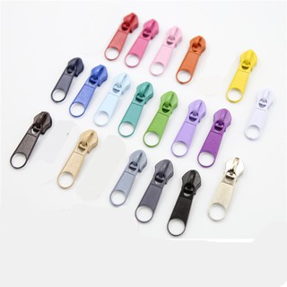 5# Nhiều màu nylon zipper puller đầu dây kéo 10 cái / lốc