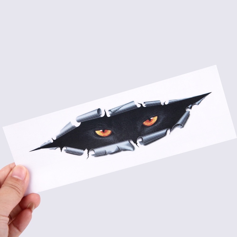 Decal DáN Trang Trí ChốNg NướC Tự DíNh HìNh QuáI VậT Vui NhộN 3D Cho Xe Hơi