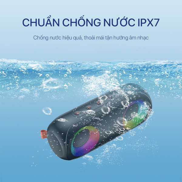 Loa Bluetooth Bass Mạnh ACOME A20 Công Suất Lớn 20W Hiệu Ứng LED RGB Chống Nước Âm Thanh Chất Lượng Cao Sử Dụng 30H