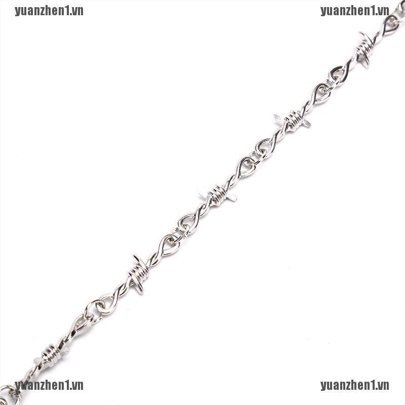 [YUANZHEN1] Vòng Cổ Dây Gai Phong Cách Hip Hop Punk Cho Nam Và Nữ