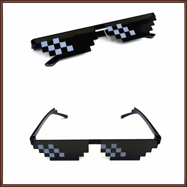 Kính Mát Phong Cách Trò Chơi Minecraft 8 Bit MLG Dành Cho Người Lớn Và Trẻ Em