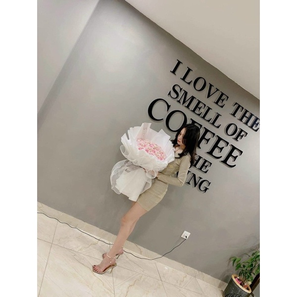 (-70k ship) Bó hoa sáp 7 lớp cao cấp cực hiếm, mẫu thiết kế by Khả An. Ship Hoả Tốc HN