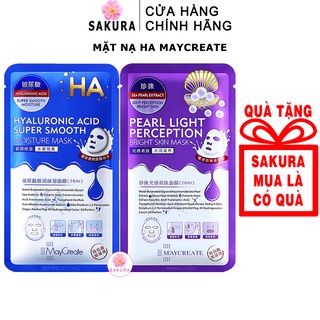 Mặt nạ giấy HA MAYCREATE dưỡng ẩm trắng da cấp nước chống lão hoá cao cấp nội địa trung SAKURA 28ml