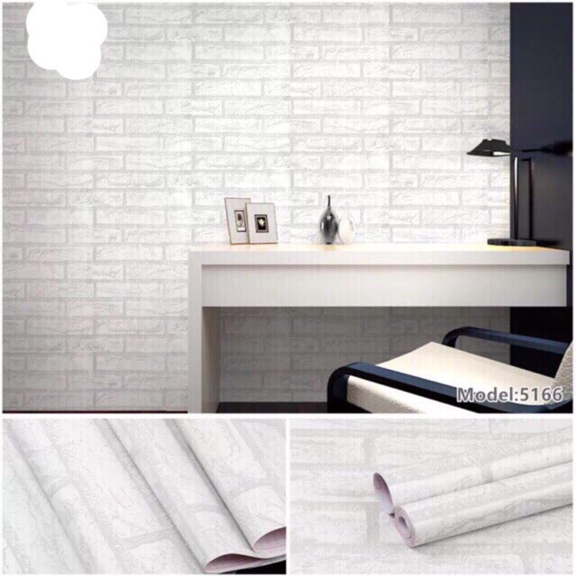 DECAL 1m Giấy dán tường khổ rộng 45cm ( có sẵn keo ) - ĐÁ TRẮNG ELL081 | BigBuy360 - bigbuy360.vn