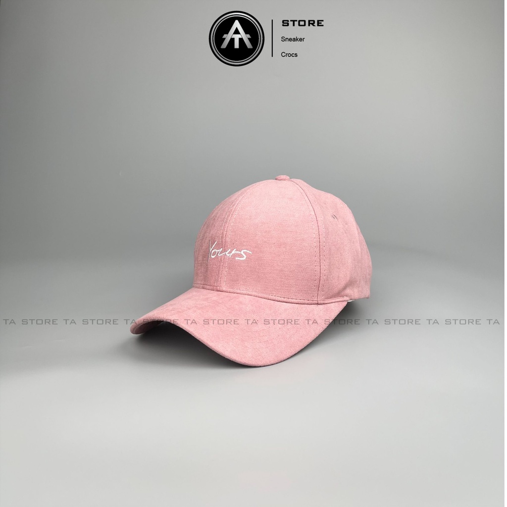 Mũ lưỡi trai thêu chữ Yours chất nhung cao cấp