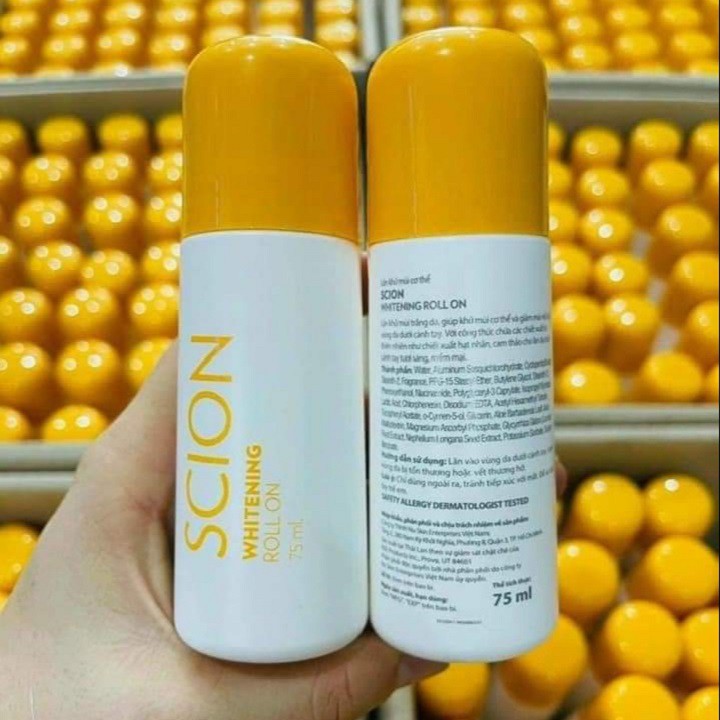 Lăn khử mùi Scion Whitening Roll On Nuskin Mỹ 75ml giúp khử mùi và giảm mồ hôi vùng da dưới cánh tay