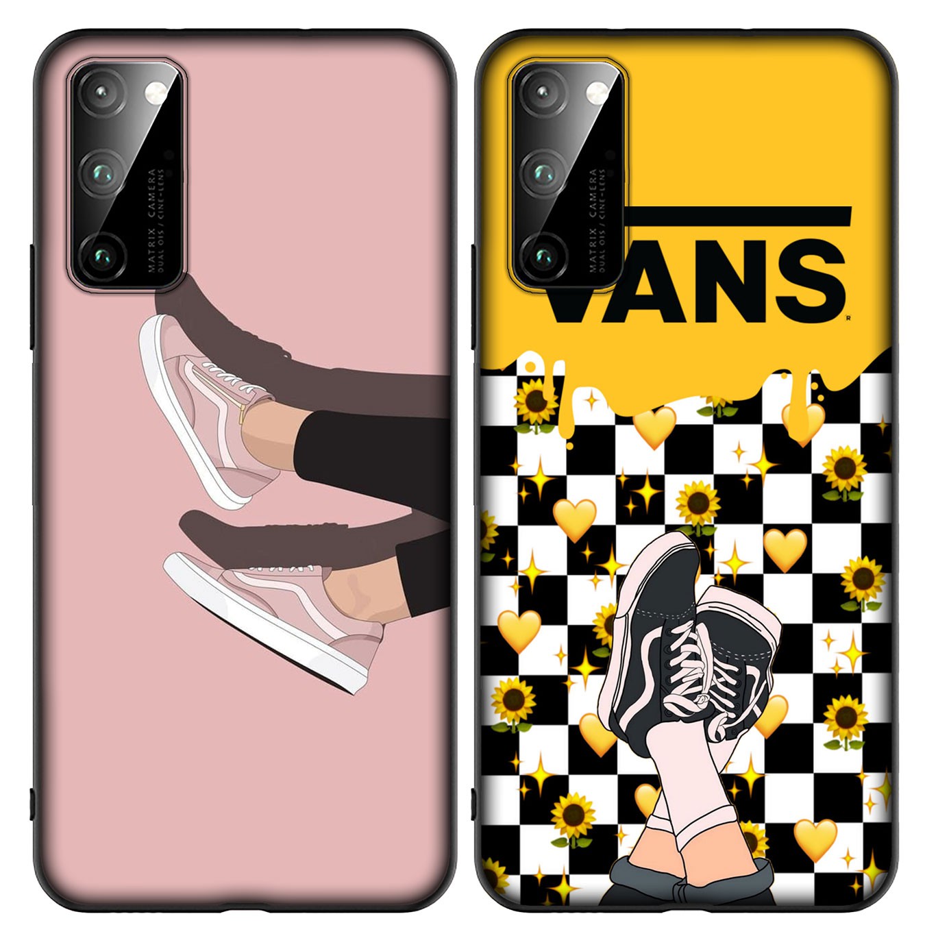 Soft Silicone iPhone 11 Pro XR X XS Max 7 8 6 6s Plus + Cover flower Logo VANS Phone Case