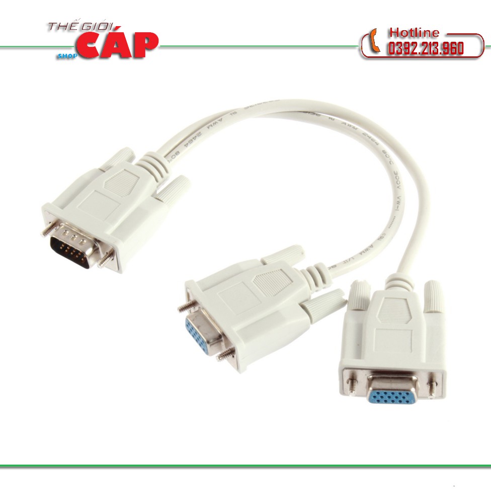 Cáp chia VGA 1 cổng ra 2 cổng