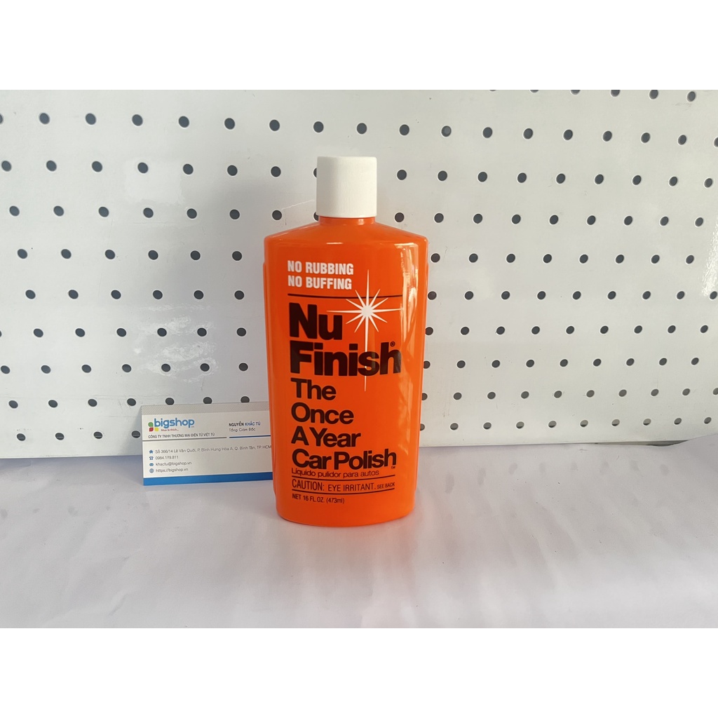 Dung dịch lau bóng, bảo vệ sơn xe cao cấp Nu Finish Car Polish NF-76