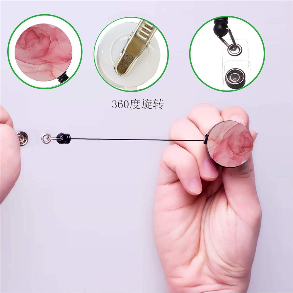 Dây đeo thẻ ID dạng móc khóa có thể thu gọn sáng tạo
