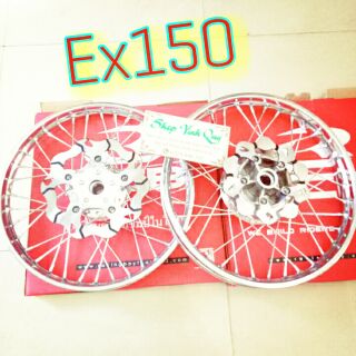 BÁNH CĂM GẮN CHO XE EXCITER150,CĂM ĐÙM MẠ CROM NIỀNG SẮT UNION,TRƯỚC 1.4 SAU 1.6,KÈM HAI ĐĨA TRƯỚC VÀ SAU,HÀNG Y HÌNH