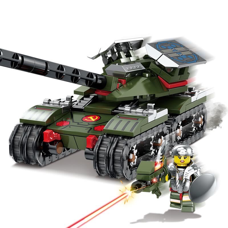 Bộ lego xe tăng Red Alert 3-Bộ xếp hình lắp ráp xe tăng quân sự NO.KY81041 cho bé vui chơi sáng tạo