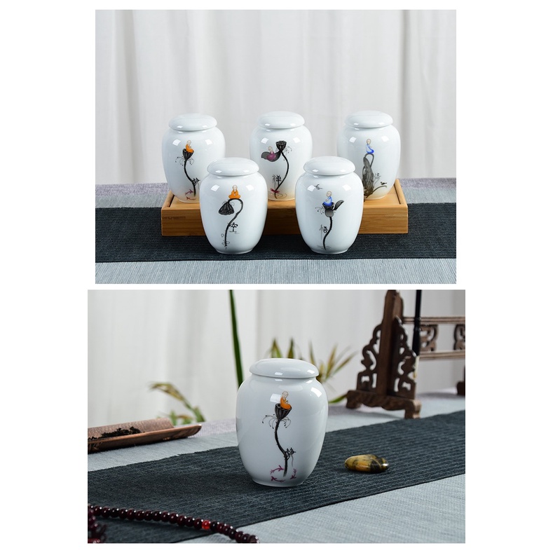 Hũ, Bình đựng trà bằng sứ dùng tích 250 ml