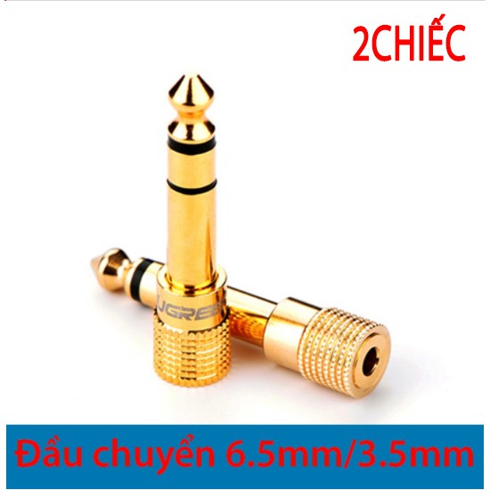 bộ 2 jăck chuyển 6.5mm sang 3.5mm - UGREEN 20503