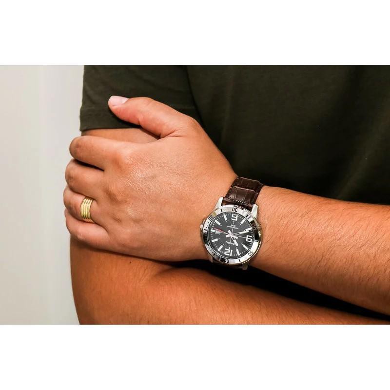 Đồng hồ nam dây da Casio MTP-VD01L-1BVUDF chính hãng