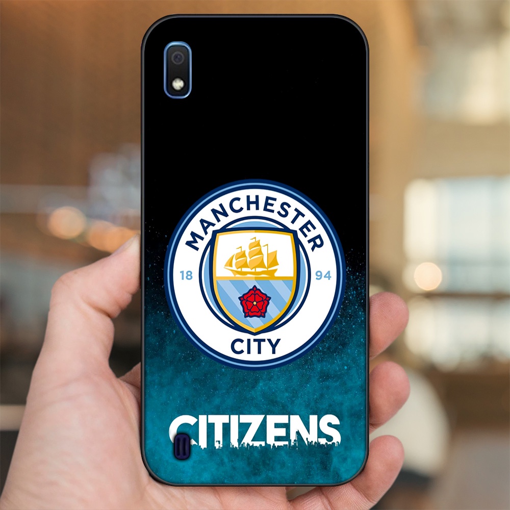 Ốp lưng Samsung A10 viền đen in hình Manchester City MC