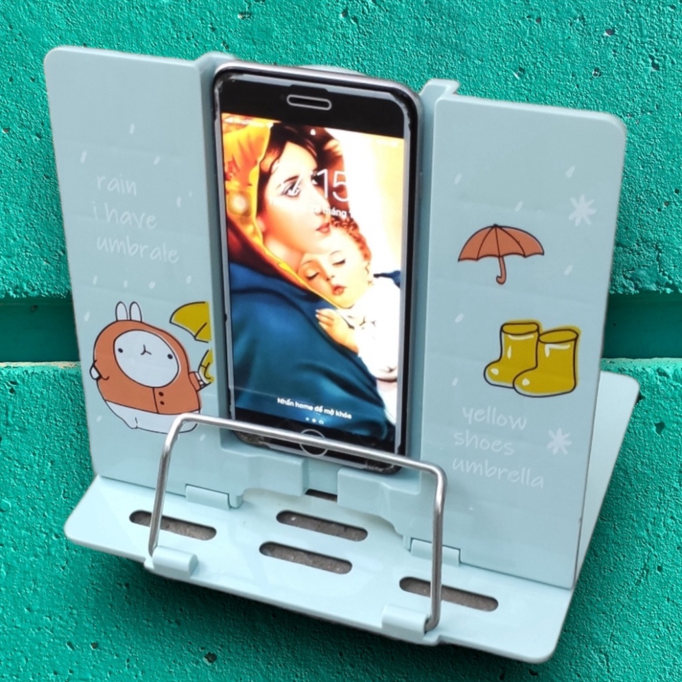 Giá kẹp sách, đỡ sách chống cận thị cho bé - in hình đáng yêu