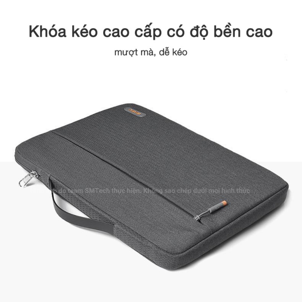 Túi xách đựng Laptop SMTech chính hãng Wiwu Pilot chống thấm nước nhiều ngăn đựng đồ có quai xách gọn gàng